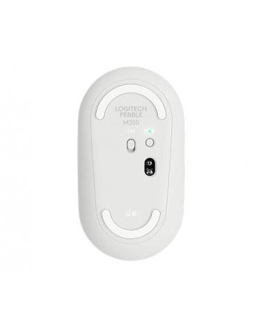 Ratón Inalámbrico por Bluetooth/ 2,4GHz Logitech Pebble M350/ Hasta 1000 DPI/ Blanco Crudo - Imagen 4