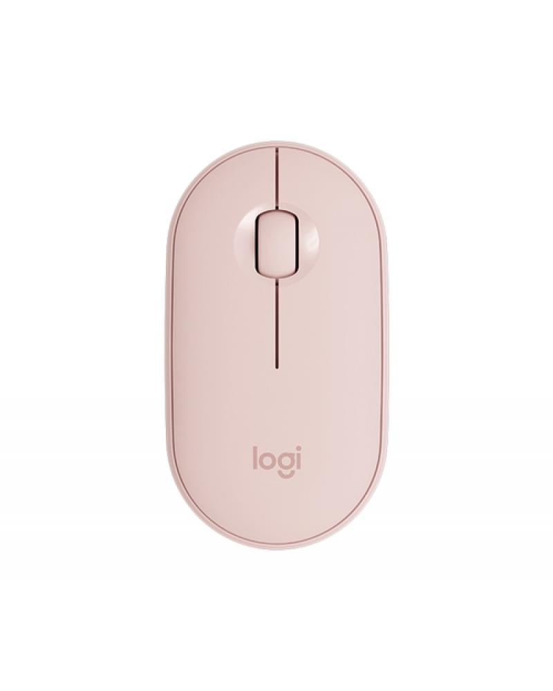 Ratón Inalámbrico por Bluetooth/ 2,4GHz Logitech Pebble M350/ Hasta 1000 DPI/ Rosa - Imagen 1