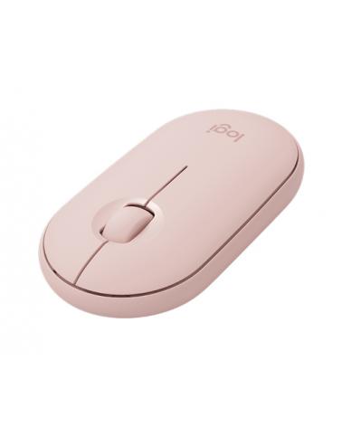 Ratón Inalámbrico por Bluetooth/ 2,4GHz Logitech Pebble M350/ Hasta 1000 DPI/ Rosa - Imagen 3