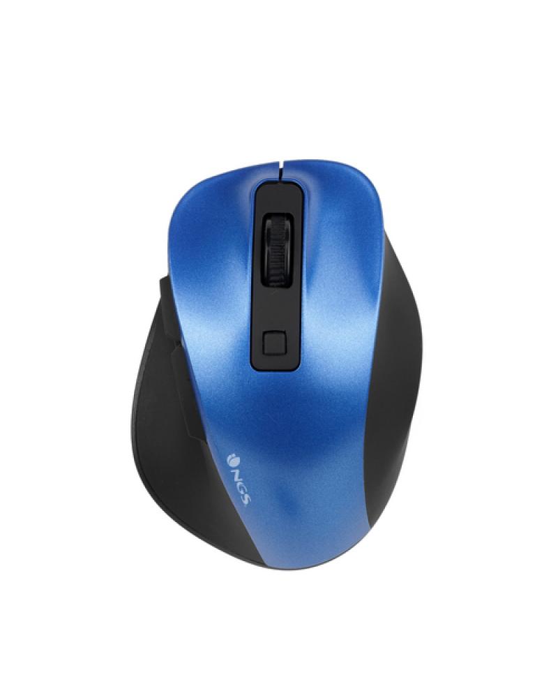 Ratón Mini Inalámbrico NGS Bow Mini/ Hasta 1600 DPI/ Azul - Imagen 1