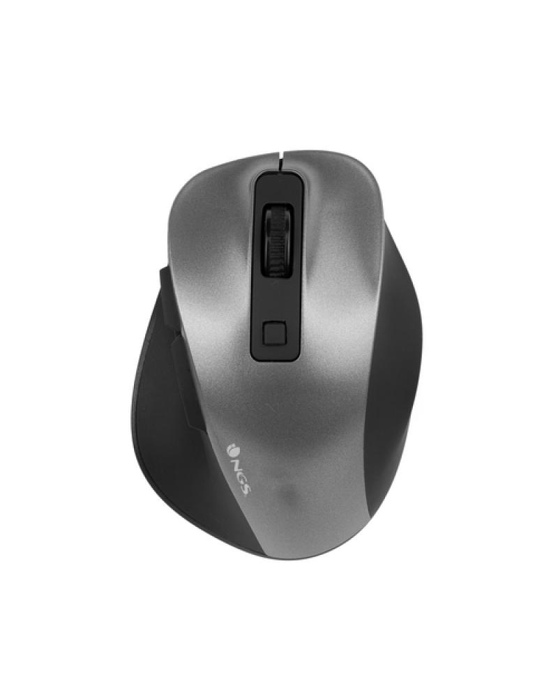 Ratón Mini Inalámbrico NGS Bow Mini/ Hasta 1600 DPI/ Gris - Imagen 1