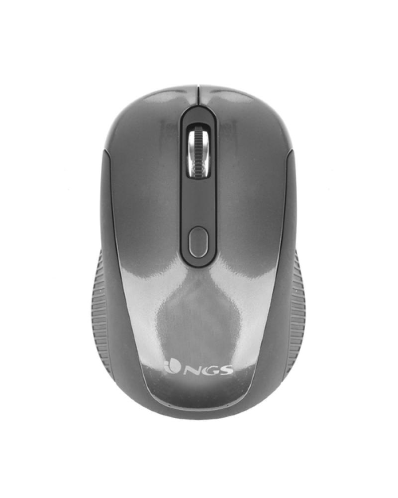Ratón Inalámbrico NGS Haze/ Hasta 1600 DPI/ Grafito y Negro - Imagen 1