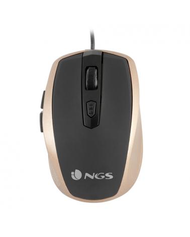 Ratón NGS Tick Gold/ Hasta 1600 DPI/ Oro/ Negro - Imagen 1