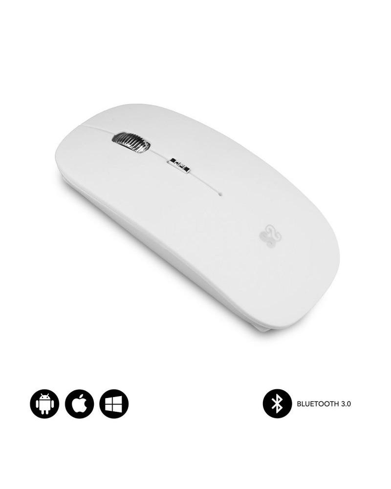 Ratón Inalámbrico por Bluetooth Subblim Flat/ Hasta 1600 DPI/ Blanco - Imagen 1