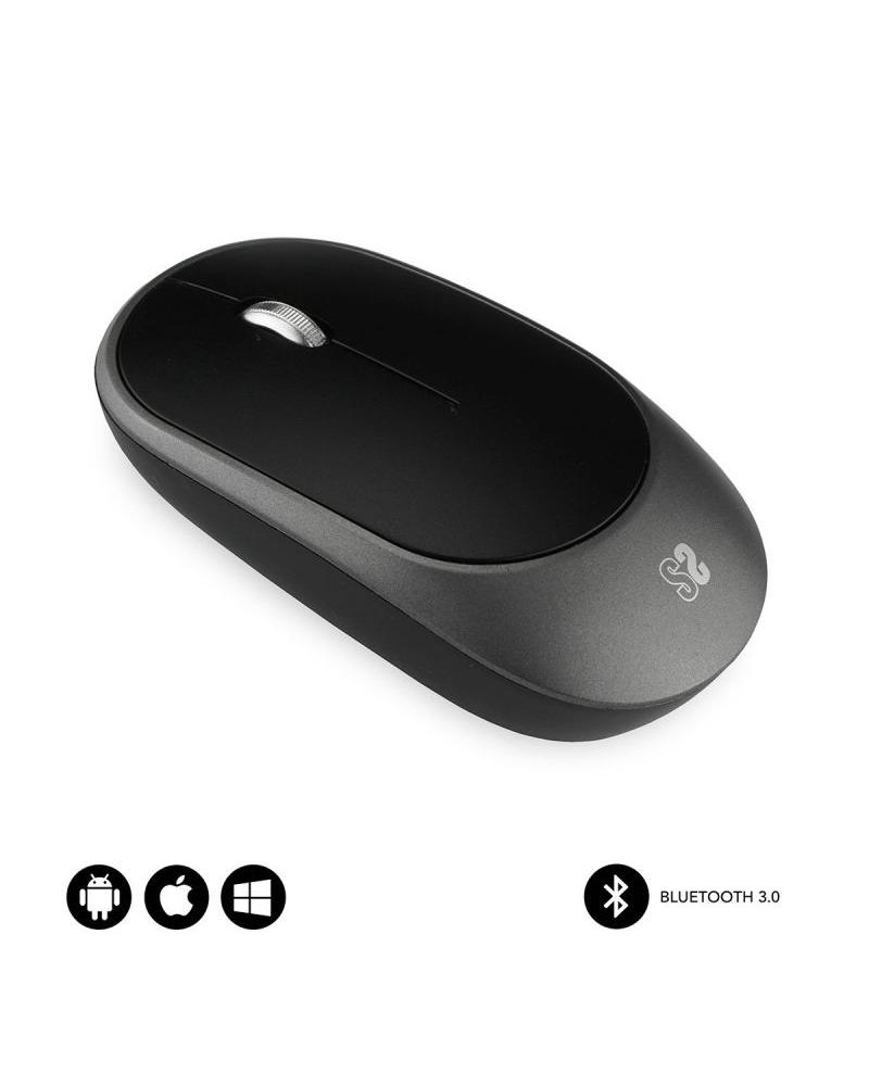 Ratón Inalámbrico por Bluetooth Subblim Smart/ Hasta 1600 DPI/ Negro Gris - Imagen 1