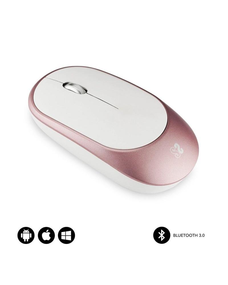 Ratón Inalámbrico por Bluetooth Subblim Smart/ Hasta 1600 DPI/ Rosa Oro - Imagen 1
