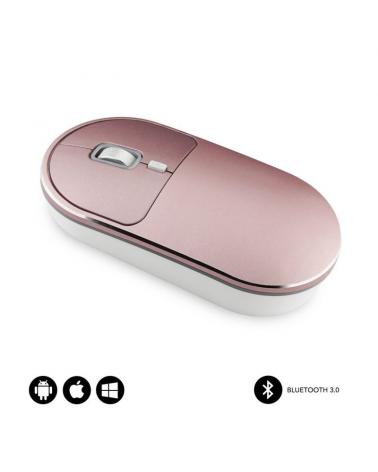 Ratón Inalámbrico por Bluetooth Subblim Excellent/ Hasta 1600 DPI/ Rosa - Imagen 1