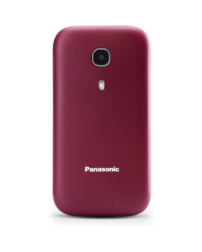Teléfono Móvil Panasonic KX-TU400EXR para Personas Mayores/ Rojo Granate - Imagen 1