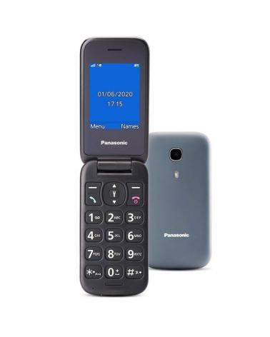 Teléfono Móvil Panasonic KX-TU400EXG para Personas Mayores/ Gris - Imagen 1