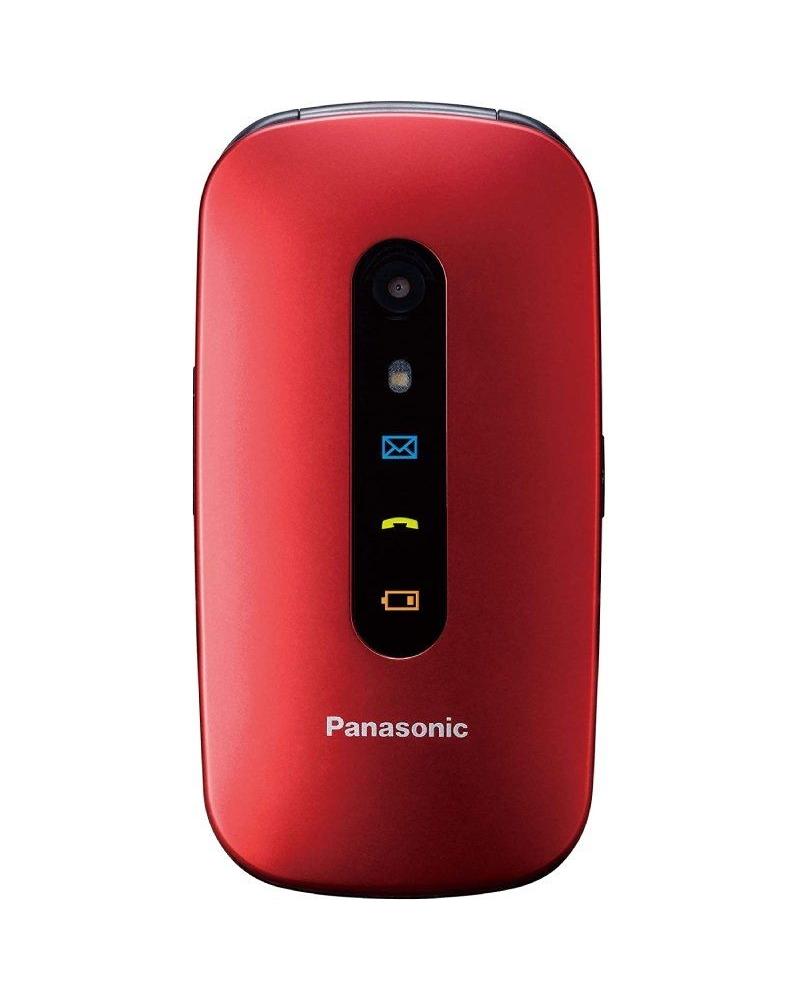 Teléfono Móvil Panasonic KX-TU456EXRE para Personas Mayores/ Rojo - Imagen 1