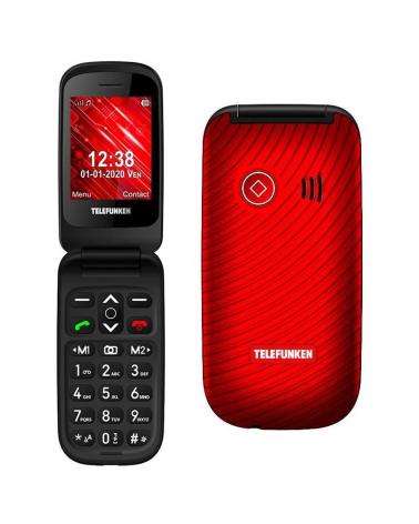 Teléfono Móvil Telefunken S440 para Personas Mayores/ Rojo - Imagen 1