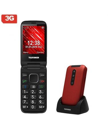 Teléfono Móvil Telefunken TM 360 Cosi para Personas Mayores/ Rojo - Imagen 1