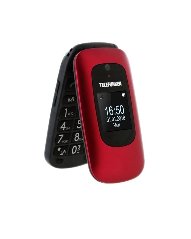Teléfono Móvil Telefunken TM 250 para Personas Mayores/ Rojo Izy - Imagen 1