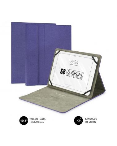 Funda Subblim Clever Stand para Tablets de 10.1'/ Purpura - Imagen 1