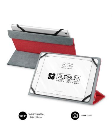 Funda Subblim Freecam para Tablets de 10.1'/ Roja - Imagen 1
