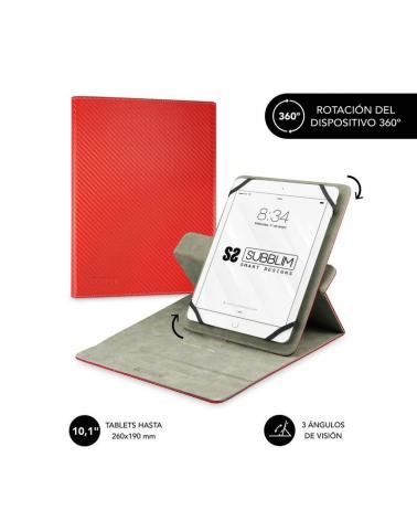 Funda Subblim Rotate 360º  para Tablets de 10.1'/ Roja - Imagen 1