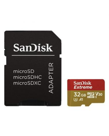 Tarjeta de Memoria SanDisk Extreme 32GB microSD HC UHS-I con Adaptador/ Clase 10/ 100MBs - Imagen 1