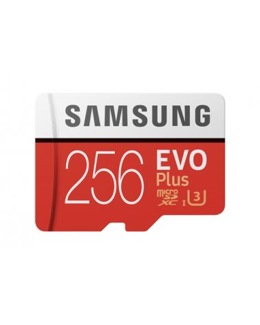 Tarjeta de Memoria Samsung EVO Plus 256GB microSD XC con Adaptador/ Clase 10/ 100MBs - Imagen 1