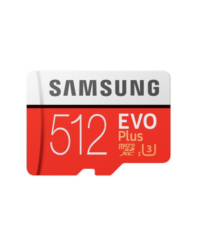 Tarjeta de Memoria Samsung EVO Plus 512GB microSD XC con Adaptador/ Clase 10/ 100MBs - Imagen 1
