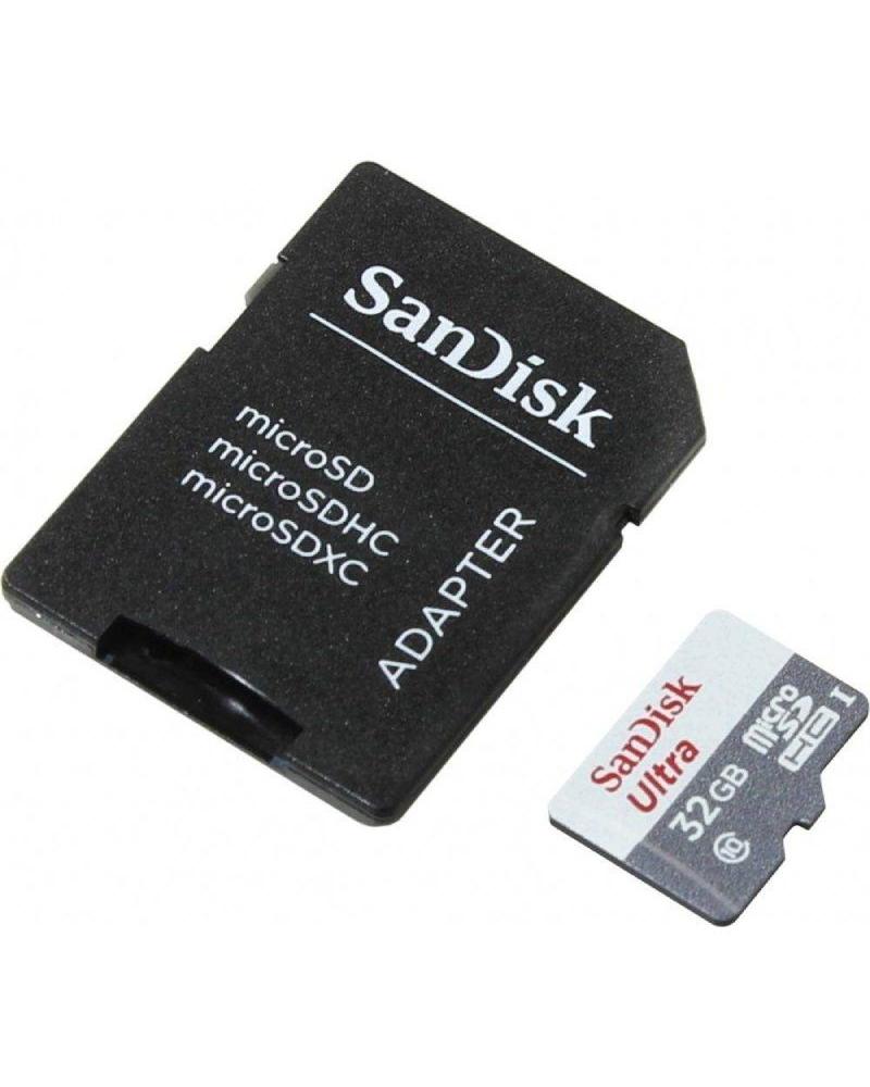 Tarjeta de Memoria SanDisk Ultra 32GB microSD HC con Adaptador/ Clase 10/ 100MB/s - Imagen 1