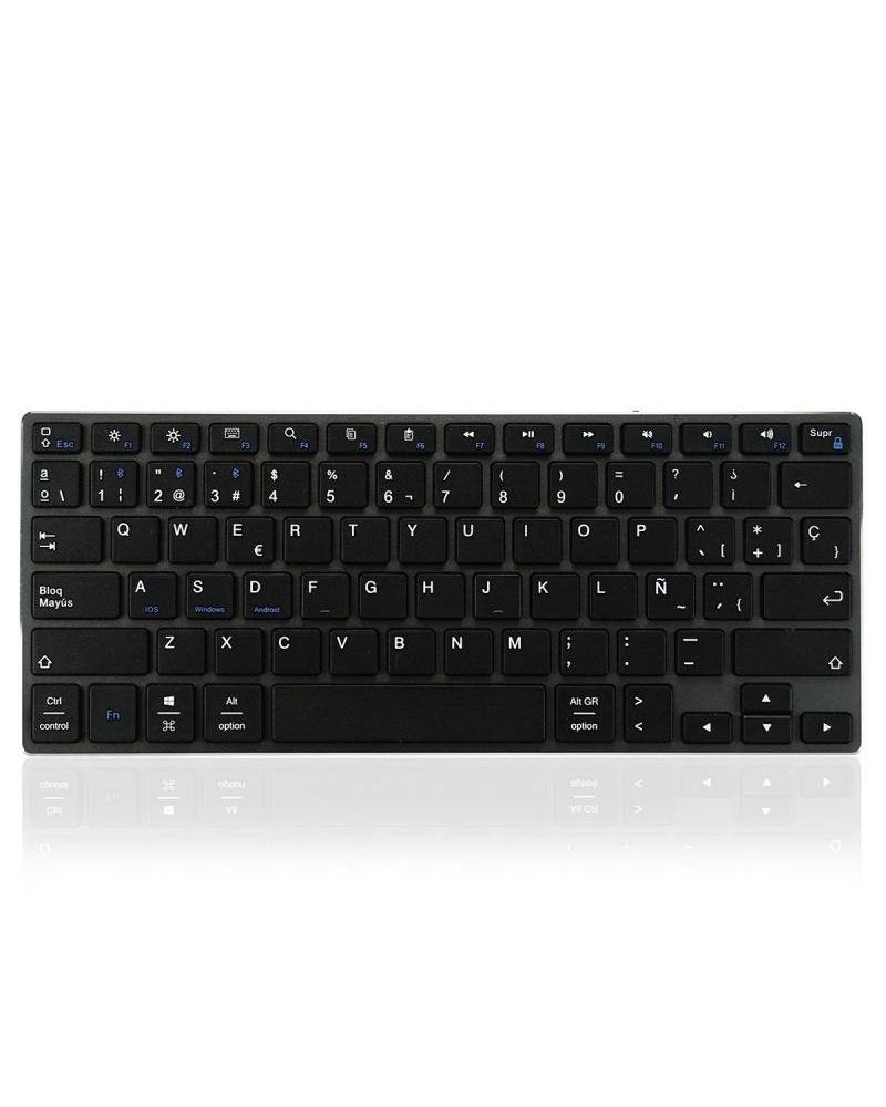 Teclado Compacto Inalámbrico por Bluetooth Subblim Advance Compact/ Gris - Imagen 1