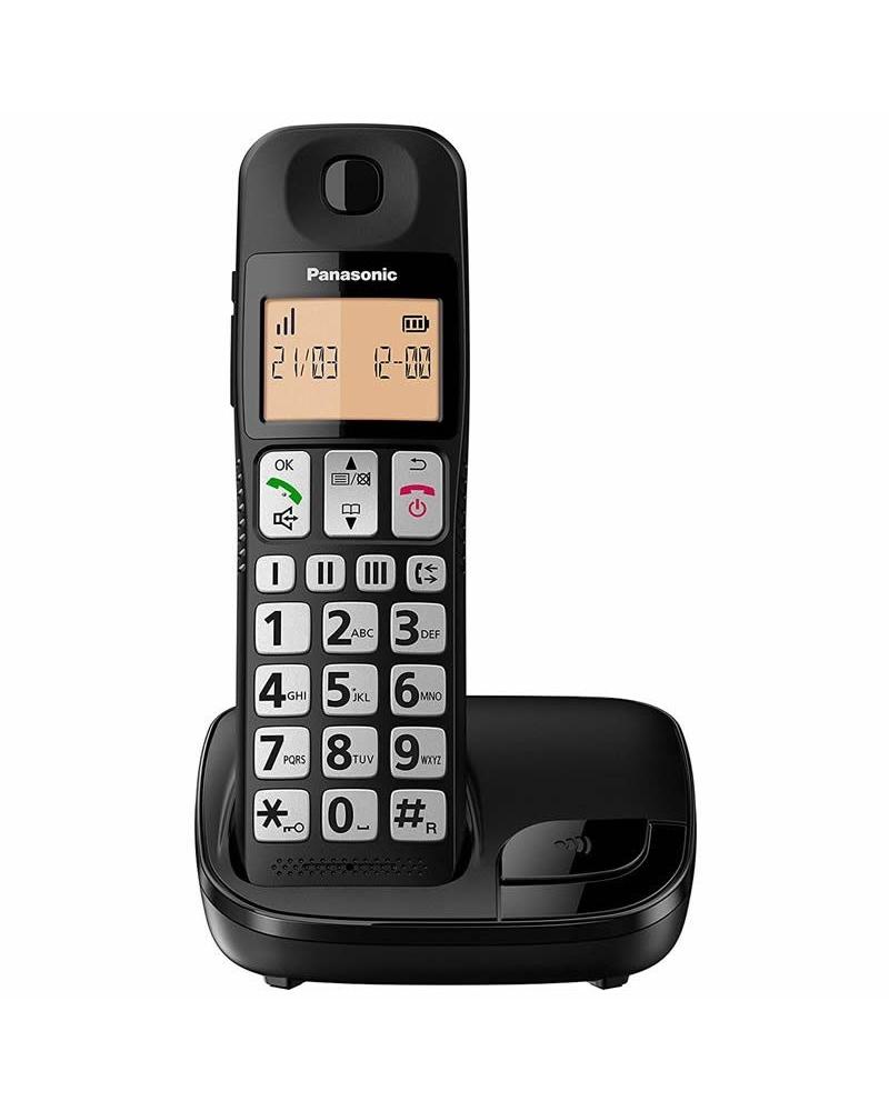 Teléfono Inalámbrico Panasonic KX-TGE310SP/ Negro - Imagen 1