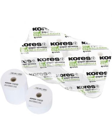 Rollo Papel Térmico Kores 56654300/ 57x45x12/ 10 unidades - Imagen 1