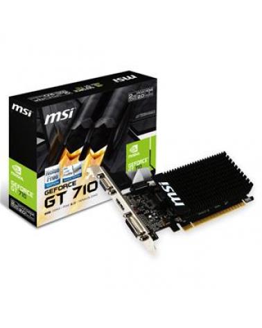 VGA MSI GT 710 2GB DDR3 LP PASIVA VGA HDMI DVI-D - Imagen 1