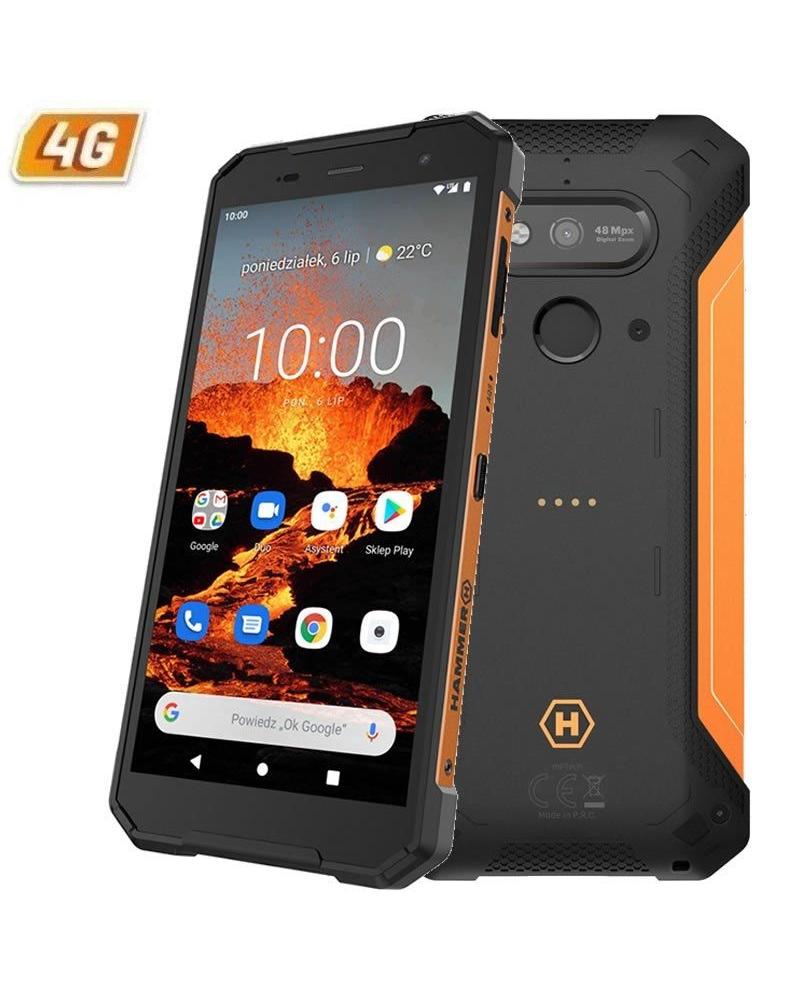 Smartphone Ruggerizado Hammer Explorer Pro 6GB/ 128GB/ 5.72'/ Negro Naranja - Imagen 1
