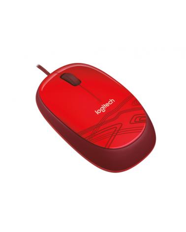 Ratón Logitech M105/ Hasta 1000 DPI/ Rojo - Imagen 4