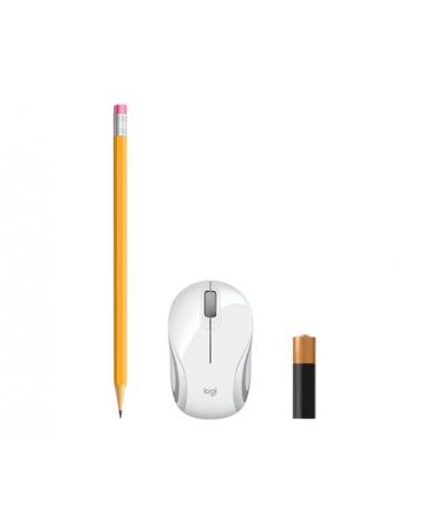 Ratón Mini Inalámbrico Logitech M187/ Hasta 1000 DPI/ Blanco - Imagen 5