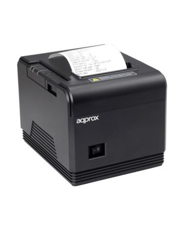 Impresora de Tickets Approx appPOS80AM/ Térmica/ Ancho papel 80mm/ USB-RS232/ Negra - Imagen 1