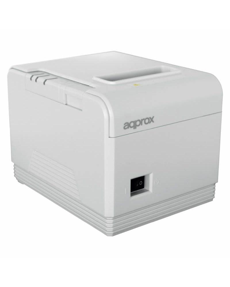 Impresora de Tickets Approx appPOS80AM3WH/ Térmica/ Ancho papel 80mm/ USB-RS232-Ethernet/ Blanca - Imagen 1
