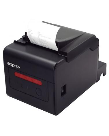 Impresora de Tickets Approx appPOS80WIFI/ Térmica/ Ancho papel 80mm/ USB-WIFI/ Negra - Imagen 1