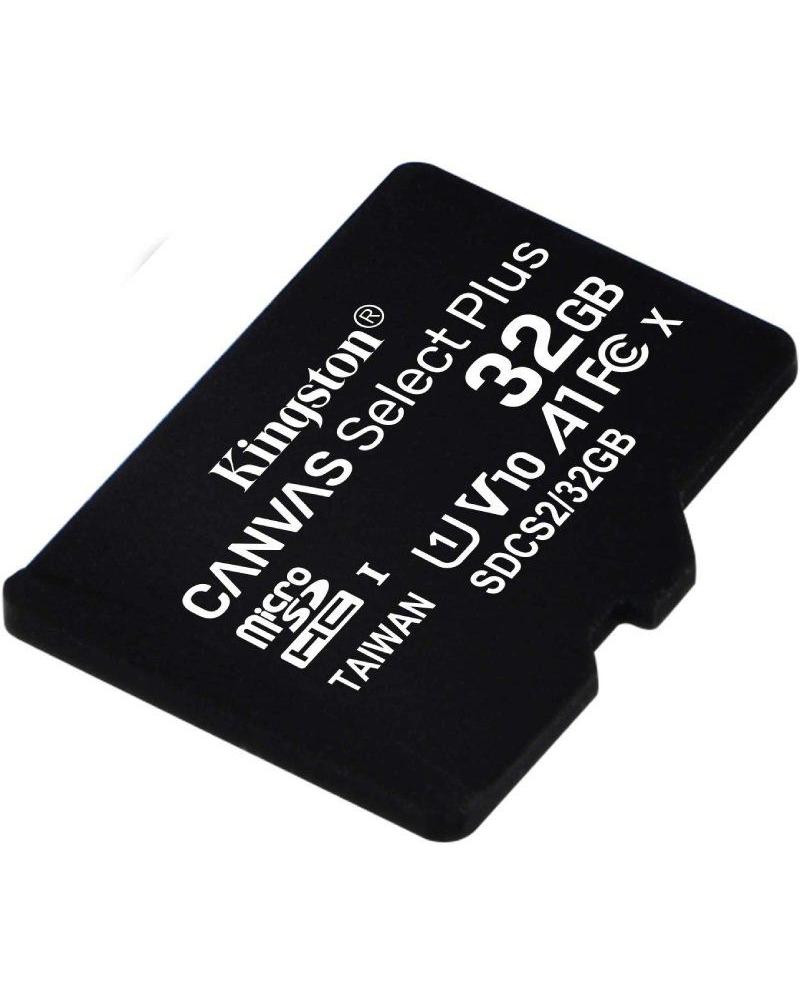 Tarjeta de Memoria Kingston CANVAS Select Plus 32GB microSD HC/ Clase 10/ 100MBs - Imagen 1