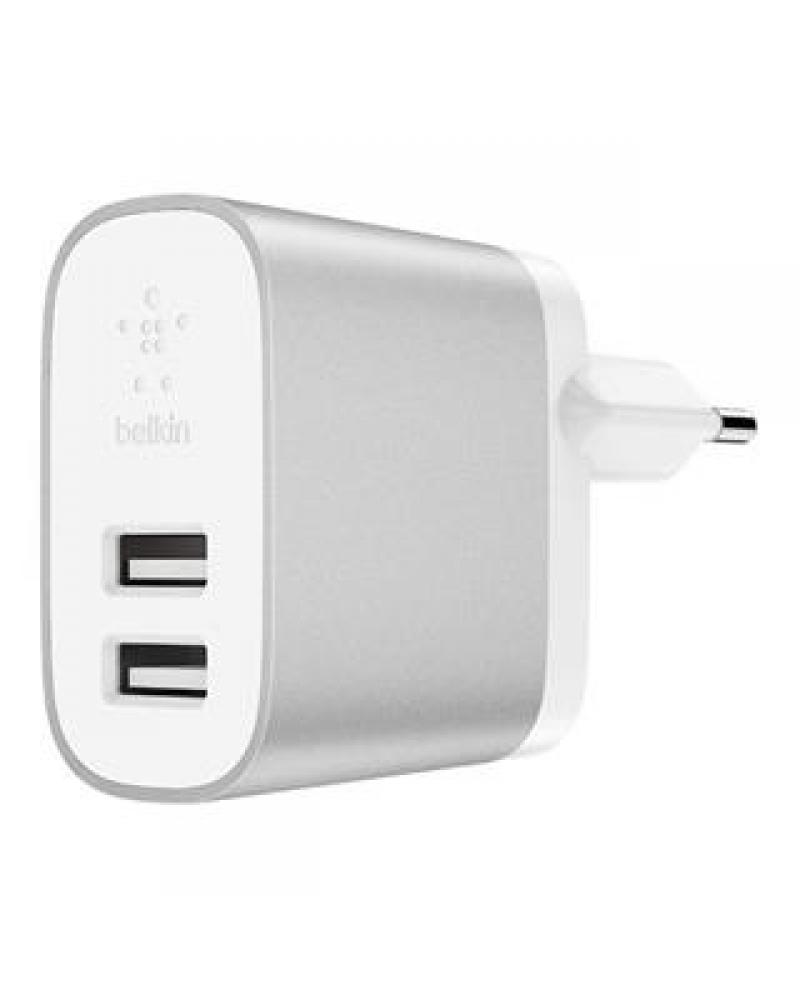 BELKIN 4.8A DUAL USB-A HOME CHARGER F8J107 R· - Imagen 1