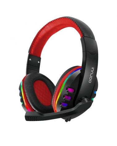 Auriculares Gaming con Micrófono Innjoo Headset/ Jack 3.5/ USB/ Rojo - Imagen 1