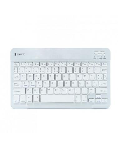 Teclado Compacto Inalámbrico por Bluetooth Subblim Smart/ Plata - Imagen 1