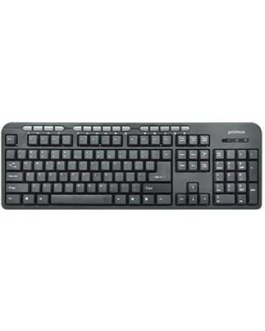 TECLADO MULTIMEDIA USB PRIMUX KM1 NEGRO - Imagen 1