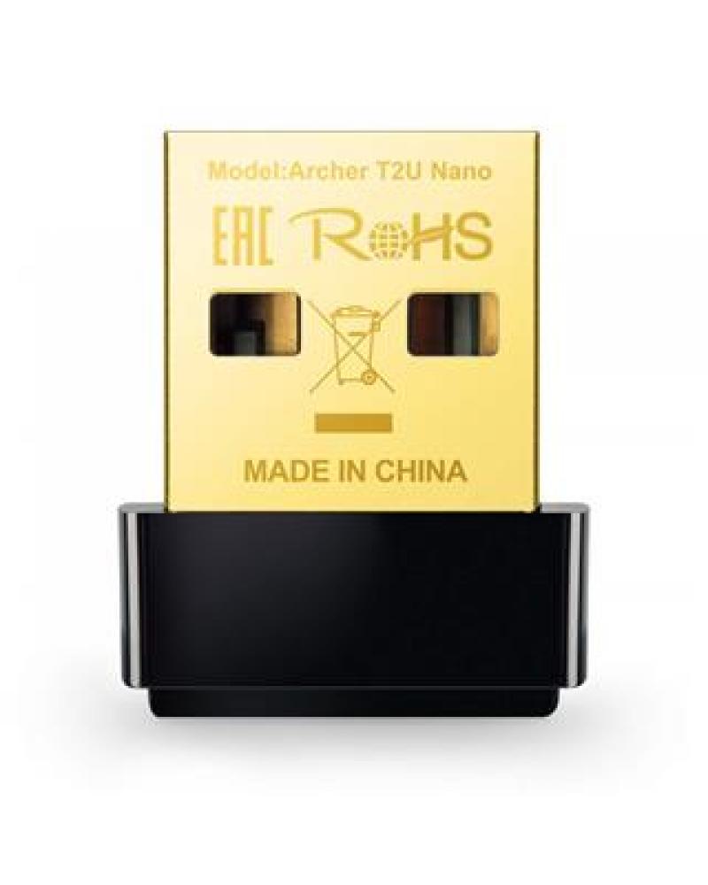 ADAPTADOR TP-LINK USB WIRELESS ARCHER T2U NANO AC600 - Imagen 1