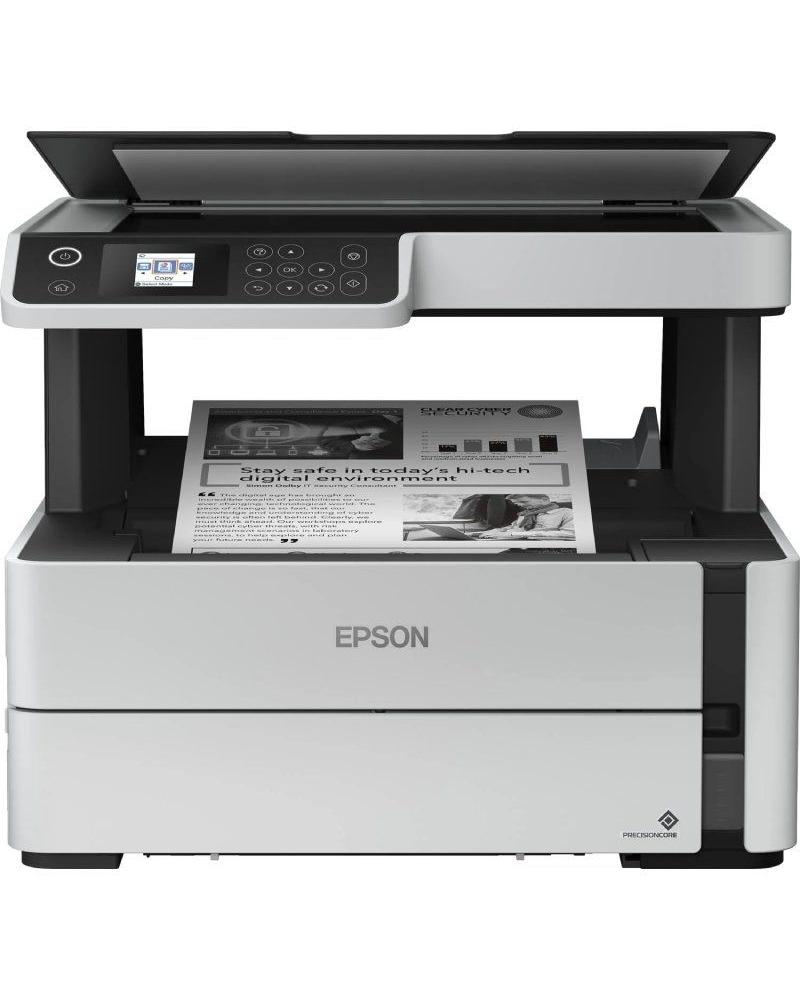 Multifunción Recargable Monocromo Epson Ecotank ET-M2170 WiFi/ Dúplex/ Blanca - Imagen 1
