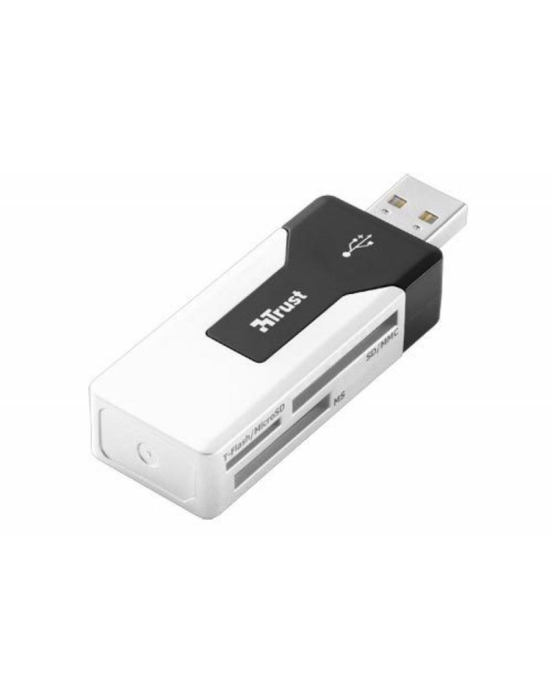 LECTOR DE TARJETAS EXTERNO TRUST CR-1350P USB 2.0 36 EN 1 FORMATO PEN SIZE -15298 - Imagen 1