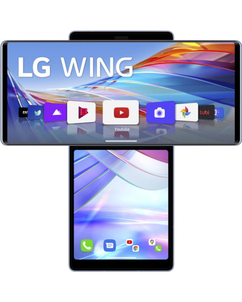 Smartphone LG Wing 8GB/ 128GB/ 6.8'+3.9'/ 5G/ Azul - Imagen 1