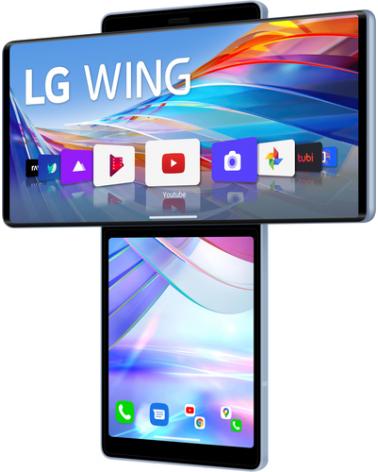 Smartphone LG Wing 8GB/ 128GB/ 6.8'+3.9'/ 5G/ Azul - Imagen 4
