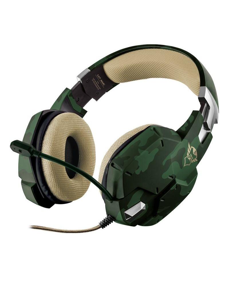 Auriculares Gaming con Micrófono Trust Gaming GXT 322C/ Jack 3.5/ Camuflaje Verde - Imagen 1