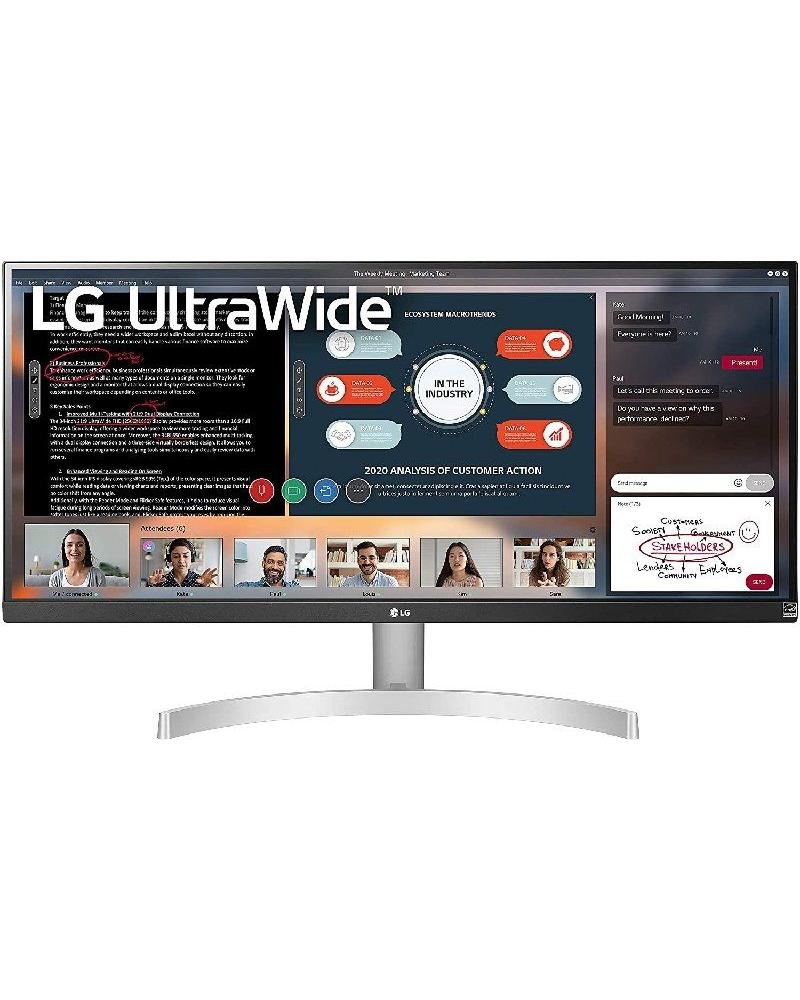 Monitor Ultrapanorámico Profesional LG 29WN600-W 29'/ Full HD/ Multimedia/ Plata - Imagen 1