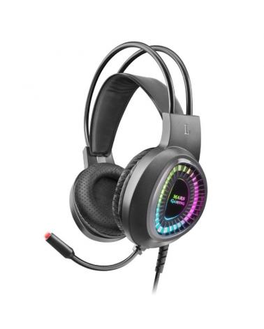 Auriculares Gaming con Micrófono Mars Gaming MH220/ Jack 3.5/ USB 2.0/ Negros - Imagen 1