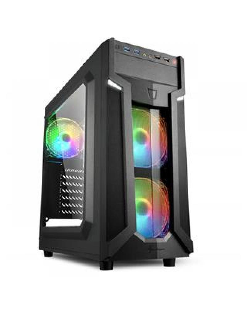 SEMITORRE SHARKOON VG6-W RGB CON VENTANA USB· - Imagen 1